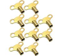 Brass Radiator Key 10 Pack Plumbing Tool Bleed AIR Valve Solid Heavy Duty CA44