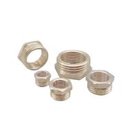 Brass Reducer Hex Bushing Female Adapter, 1PCS Brass Hose Fitting Hex Reducer Bushing BSP Male To Female Adapter Multiple Sizes(M 3/4 to F 1/2)