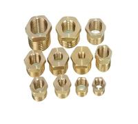 Brass Reducing Bushing Adapter NPT BSPT Male Female Multiple Sizes for Air Gas Fuel Water(1/8F to 3/4M)(3/8F To 1/2M)