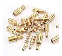 Brass Reducing Splicer Mender Barb, , Reducer Barb Fitting Air Water Fuel Boat,(Thickened, Brass) 8mm*5mm 10pcs