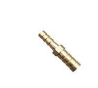 Brass Reducing Straight Hose Barb 2 Way Pipe Fitting Reducer Copper Joiner Splicer Connector Coupler Adapter, for Fuel Gas Water(8Mm 10Mm Barb)