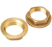 Brass Replacement 3/4" BSP Flanged Metal Bath Tap Backnut - 1 Pair