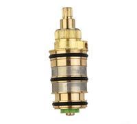 Brass Replacement Thermostatic Cartridge for Shower Mixer Valve Bar Repair Kit, Compatible for Triton Capella, 20-50°C Temp Range with 38°C Safety Button for Stable Water Control