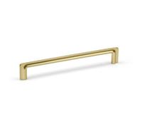 Brass Ribbed Kitchen Cupboard Handle Gold Bar Pull 160mm Centres Slim Square Grooved Cabinet Door Drawer Furniture Wardrobe Hardware