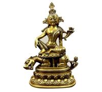 Brass Riding Beast Green Tara Buddha Statue Pendant Brass Bronze Feng Shui Mascot