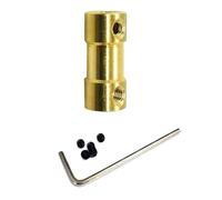 Brass Rigid Motor Shafta, Brass Rigid Motor Shaft Coupler 20mm Length 9mm Diameter M3 Screw Aperture Multiple Sizes(2mm x 5mm)