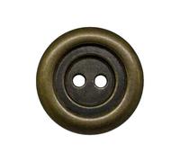 Brass Rim 2 Hole Coat Buttons Metal Plated 18mm and 23mm (6, 23mm)