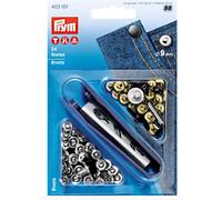 Brass Rivets 9mm - Silver-Coloured Antique Steel | Galedi Pins