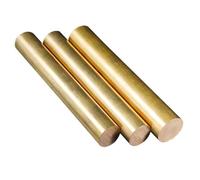 Brass Rod Length 100mm Metal Solid Round Brass Rod Pin Lathe Bar Stock Diameter 20-50Mm For RC Model Airplane Helicopter DIY Craft(50mm*100mm)