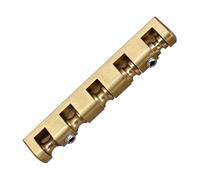 Brass Roller Nut for 5 String Bass Instruments Optimizes String Movement and Resonance Adjustable Comes with Mounting Plate Wrench with Plate
