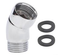 Brass Rotary Shower Connector 135 Degree Angle for Connecting Standard Shower Arms to Handheld Units