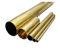Brass Round Alloy Tube Straight Pipe, OD 2-25mm, Length 300mm(2x0.2mm)