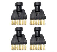 Brass Round Brush Attachments for Karcher SC1 for sc2 for sc3 for sc4 SC5-4 Piece Steam Accessory Set for Tough Grime Removal on Tiles and Floors Gap Nozzle(2)