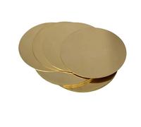 Brass Round Circle Disc Plate Sheet Diameter 50/100/150/200mm Thickness 0.8/1/1.5/2/2.5/3.0mm Flat Round Sheet Metal Gasket for Crafts, DIY, Electrical Repairs, Industrial Us(2.5x200mm-(1Pcs))
