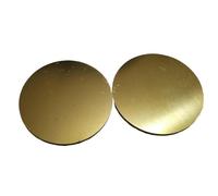 Brass Round Plate 3pcs Good Durability Brass Disc Thickness 1/2mm, H62 Round Plate Sheet for Building Bridges(20MM*2MM)
