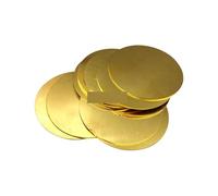 Brass Round Plate Circular Flat Sheet Disc Material Dia 20mm-100mm Thick 0.5mm 0.8mm 1mm 1.5mm 2mm 2.5mm 3.0mm 4mm 5mm 6mm for Crafts, DIY, Electrical Repairs, Industrial Us(1.5x40mm 5pcs)