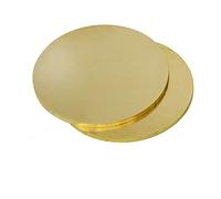 Brass Round Plate, H62 Brass Round Discs Gaskets 25-200mm x 0.8-5mm 2/3/10 pcs(2x35mm 1pcs)