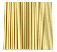 Brass Round Rods Bar Lathe Bar Stock Assorted, Length 500mm Diameter 1-8Mm Assortment Kit for DIY Craft Tool, Handle Pin,42 Pieces(24 Pieces)