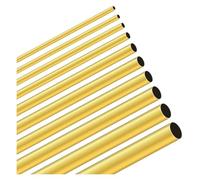 Brass Round Tube, 1pcs Brass Tube DIY Pipe Round Diameter(300mm,OD 11 x ID 9mm)