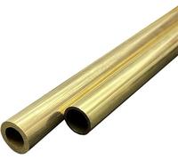 Brass Round Tubes,Model Making 2pcs H62 Brass Long Duct Vessel Tube Hollow Through Pass Pipe Industrial Metal(Gold) 1.3mmx0.9mm Wall Thickness 0.2mm Length: 500mm