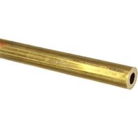 Brass Round Tubes,Model Making H62 Brass Tube Outer Diameter 1mm Thin Wall Hard Straight Pipe Industrial Metal(Red) 1x0.6x0.2x500mm