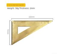 Brass Ruler Set with Protractor and Triangular Tools for Accurate Technical Drawing, Measuring, and Engineering Use