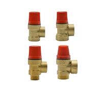 Brass Safety Valve Drain Relief Switch for Solar Water Heater 1/2" 3/4" Female X Female/Female X Male Brass Safety Valve(3l4 Female x Female,6 Bar)