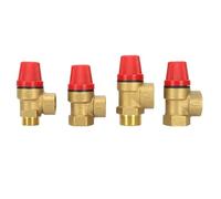 Brass Safety Valve Drain Relief Switch Inner & Outer Wire Brass Safety Valve 1/2 3/4 1Pcs(3/4",Female Female_8BAR)