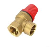 Brass Safety Valve High Stability Pressure Control for Boiler and Solar Heating System Gold Red(A)