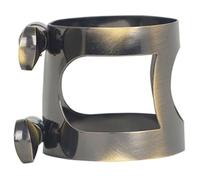 Brass Saxophone Ligature Clip for Wind Instrument Players | Lightweight Hollow out Design, Stabilizes the Tube, Easy to Carry, Brass Construction for Playing