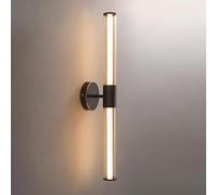 Brass Sconces Wall Lighting Cylinder Wall Sconces Vanity Light Fixture 12W 3000K LED Wall Light Fixtures Glass Tube Wall Lamp for Bedroom Bedside Living Room Corridor Stairs