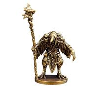Brass Sculptures - Portable Brass Figures, Durable Brass Art | Wizard Brass Statue as Decorative Element, Small Brass Figures for Home, Teahouse, Office, Office