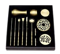 Brass Set Home Portable Hand Powder Making Burning Seal Molding Tool Press