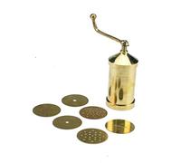 Brass Sev Sancha Manual Pasta Noodles Spaghetti Maker Murukku Chakli Bhujia Maker Indian Snack Maker with 6 Different Disc Plates