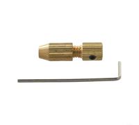 Brass Shaft Collar, 2.0mm Bore for mini Motor Shaft Clamp Adapter, Small Collet Chuck Fixture for Drill Tool Engineering(0.7-1.2mm)