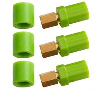Brass Shear Shaft Coupler Compatible for KP Series Pasta Roller Attachment Repairs, Fits KPSA KPRA KPEX KPXX Models for Quick DIY Kitchen Fix, Green, 3 Pack Replacement Parts