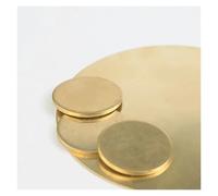 Brass Sheet Brass Disc Gasket Pure Copper Round Plate Parts Cutting Dia 10mm - 200mm Thickness 1.5mm 2mm 3.0mm(2xDia50mm 2Pcs)