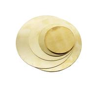Brass Sheet Brass Metal Sheet Round Solid Disc Plate(Thickness 1.5mm 1pc,Diameter 35mm)