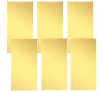 Brass Sheet, Brass Shim Stock Assortment, 6" Length x 3" Width, 0.002", 0.004", 0.006", 0.008",0.012" and 0.016" Thickness, Brass Shim Stock 6 Pieces