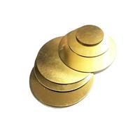 Brass Sheet H62 Brass Disc Round Plate Circular Sheet Dia. 50mm 100mm 150mm 200mm Thick 0.8mm 1mm 1.5mm 2mm 2. 3mm CNC DIY Material(1pcs 2.5x150mm)