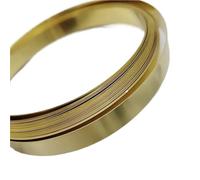 Brass Sheet Roll Width 10/15/25/35/45/60mm Thick 0.02-1.0mm 1 Meter Brass Strip H62 CNC Metal Thin Sheet Foil Plate Narrow(0.03x15x1000mm)