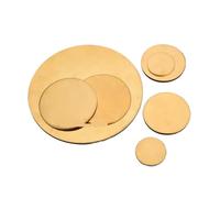 Brass Sheet Thick 0.8-3.0mm Dia 50-100mm Brass Gasket Pure Copper Round Plate Parts Cutting Solid Flat Sheet(2x200mm -1pcs)