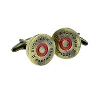 Brass Shotgun Cap Cufflinks Presented in a Box