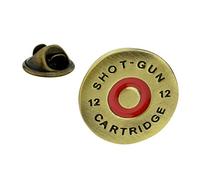 Brass Shotgun Cartridge Cap Lapel Pin Badge X2AJTP102