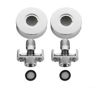Brass Shower Connector 2 Pack Chrome Plated S-Shape