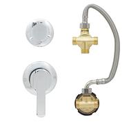 Brass Shower Mixer Valve Faucet G1/2 Diverter Control, Hot & Cold Water Tap with Concealed Switch, 3-Way Mixing Accessories, Durable Ceramic Cartridge, Bathroom Upgrade