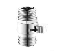 Brass Shower Stop Valve 2 Pack, Quick Switch Water Flow Control with Internal and External Thread, Standard 4-Point Connection, Compatible with Handheld Shower(B)