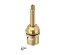 Brass Shower Tap Valve Cartridge 3/4 Inch Quarter Turn Long Stem 20 Copper Body Smooth Flow Replacement for Bathroom Faucet Repair and Maintenance Parts(1)