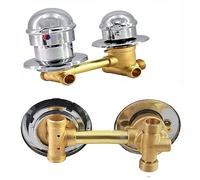 Brass Shower Valve - 2/3/4/5 Way Faucet, Hot & Cold Water Control, Round Handle, 12.5cm Screw, High-Performance Bathroom Accessory for Ultimate Shower Experience