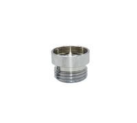 Brass Silver Water Faucet Coupler 1/2 to M16 M18 M20 M22 M24 M28 Thread Connector Fittings for Bubbler Kitchen and Bathroom,E